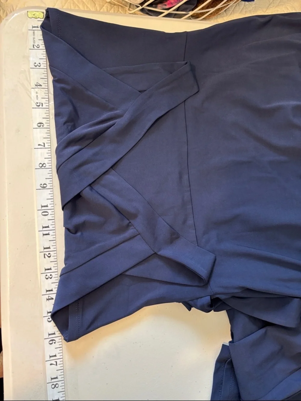 41 Hawthorn Maxi Dress Size Large Navy Faux Wrap V Neck Timeless Capsule Basic - Picture 10 of 10